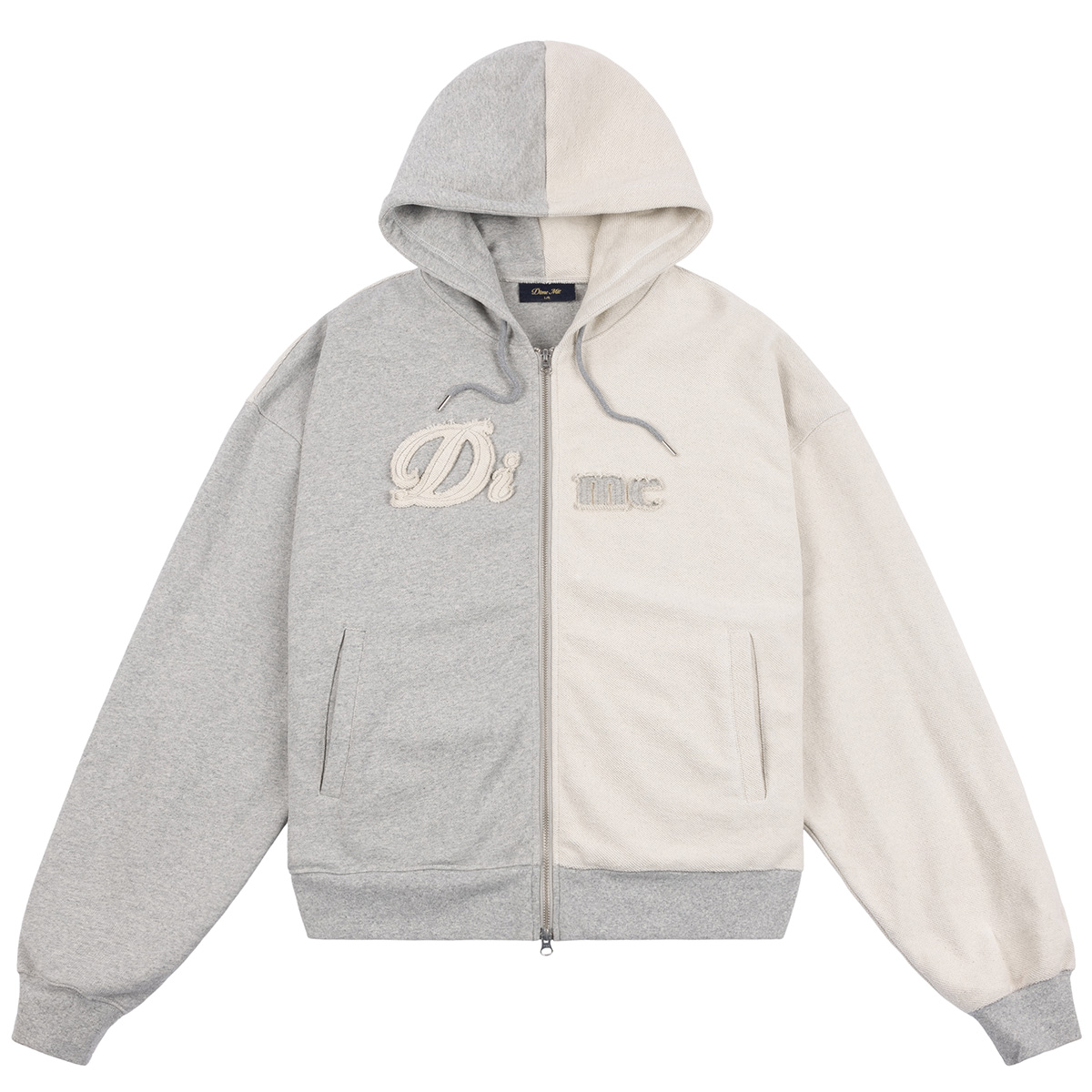 Dime Reverse French Terry Zip Hooded Sweater Heather Gray Dime Reverse French Terry Zip Hooded Sweater Heather Gray