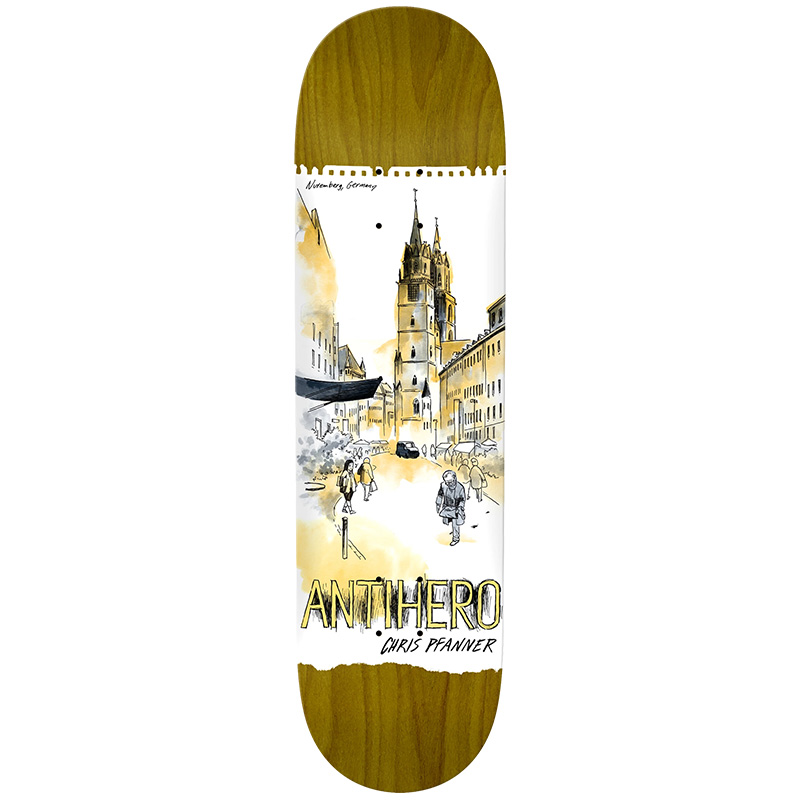 Anti Hero Pfanner Cityscapes Skateboard Deck 8.38