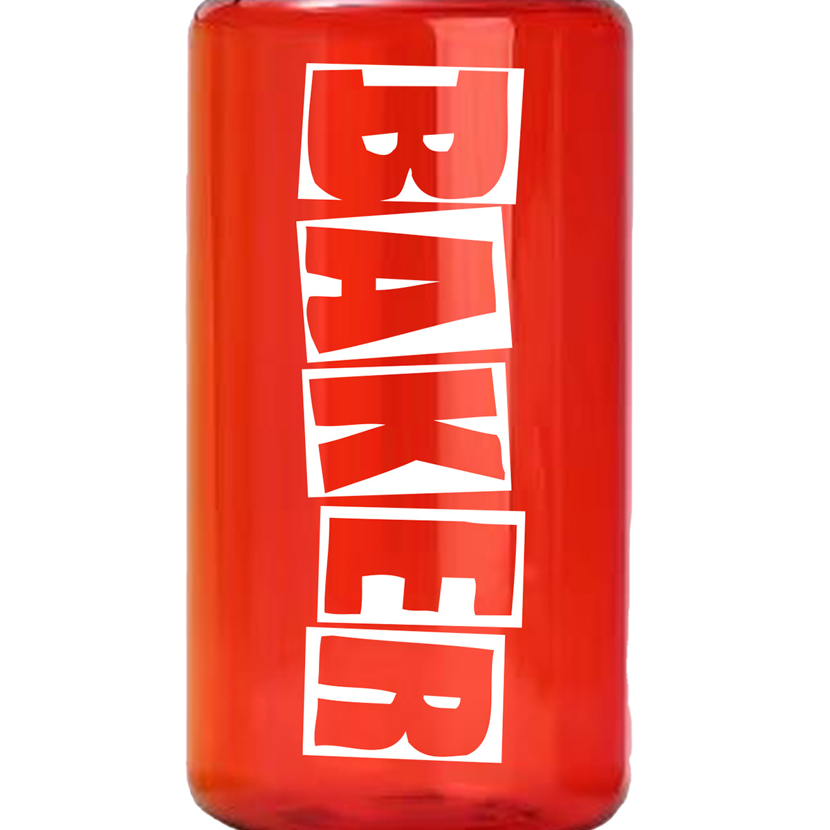 Baker Brand Logo 32oz Water Bottle Red Baker Brand Logo 32oz Water Bottle Red