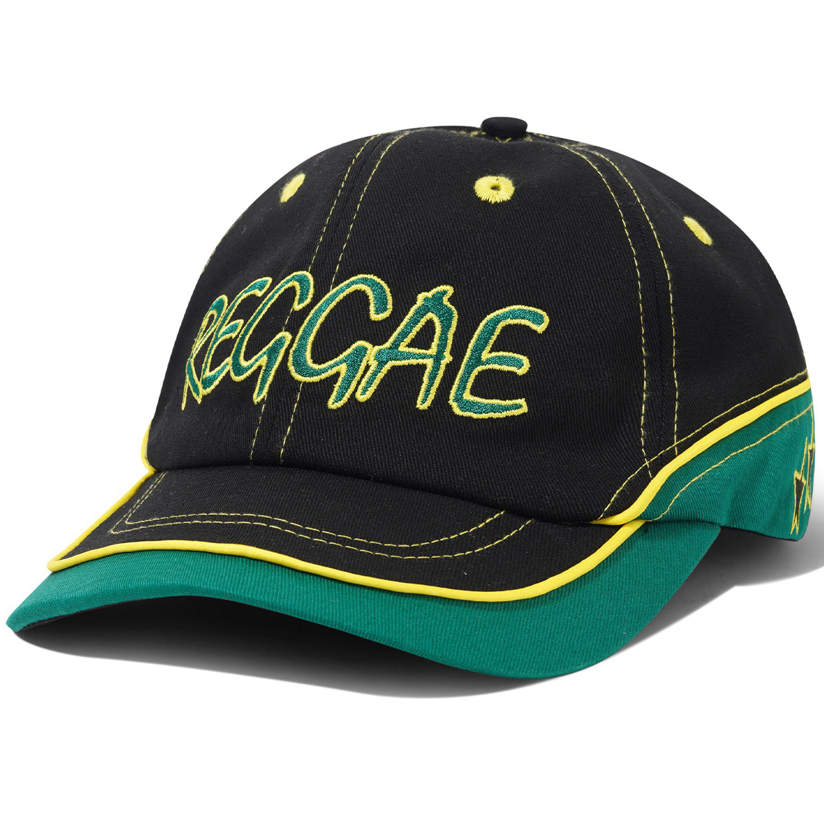 Butter Goods Dub 6 Panel Cap Black/Green