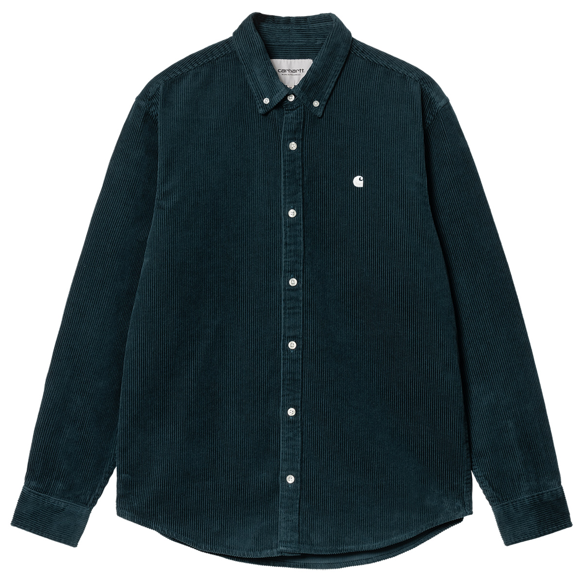 Carhartt WIP Longsleeve Madison Cord Shirt Duck Blue/Wax Carhartt WIP Longsleeve Madison Cord Shirt Duck Blue/Wax