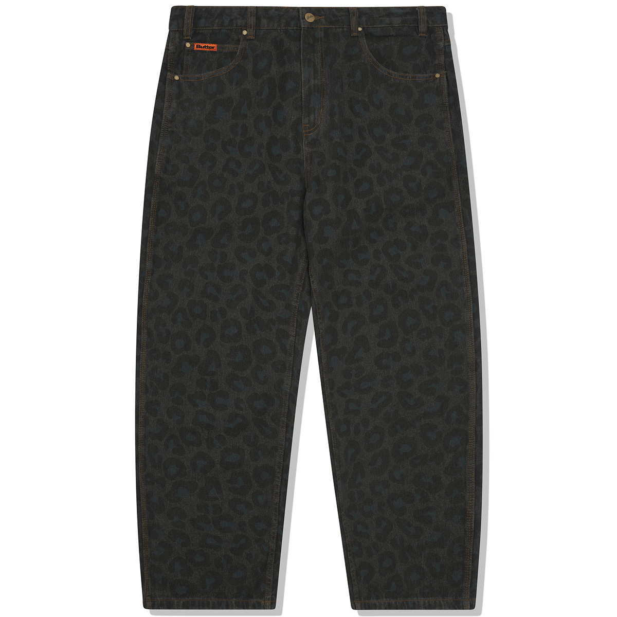 Butter Goods Leopard Denim Jeans Black Butter Goods Leopard Denim Jeans Black