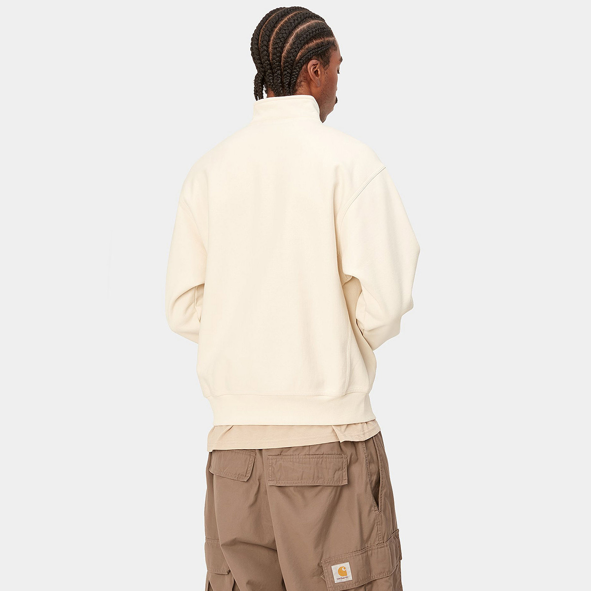 Carhartt WIP American Script Zip Sweater Natural Carhartt WIP American Script Zip Sweater Natural
