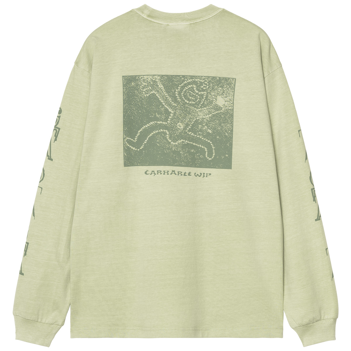 Carhartt WIP Terrestrial Longsleeve T-Shirt Pale Olive/Dollar Green Pigment Garment Dyed