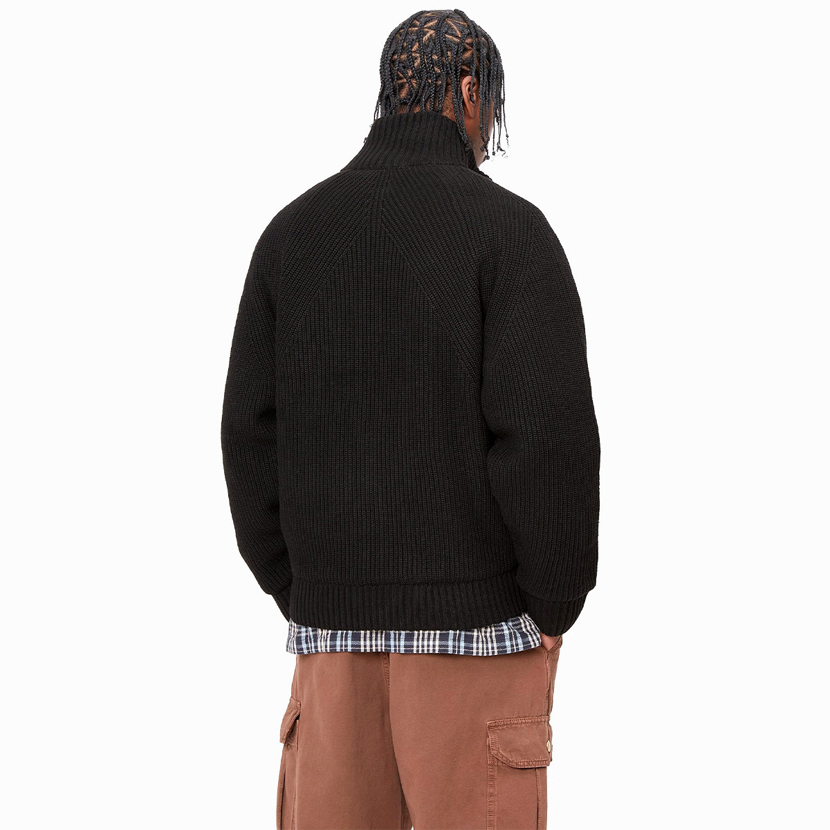 Carhartt WIP Banley Sweater Jacket Black Carhartt WIP Banley Sweater Jacket Black