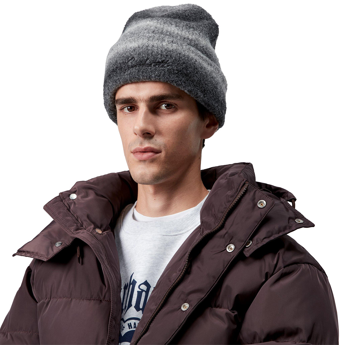 Carhartt WIP Tony Beanie Tony Stripe Jacquard Black/Salt