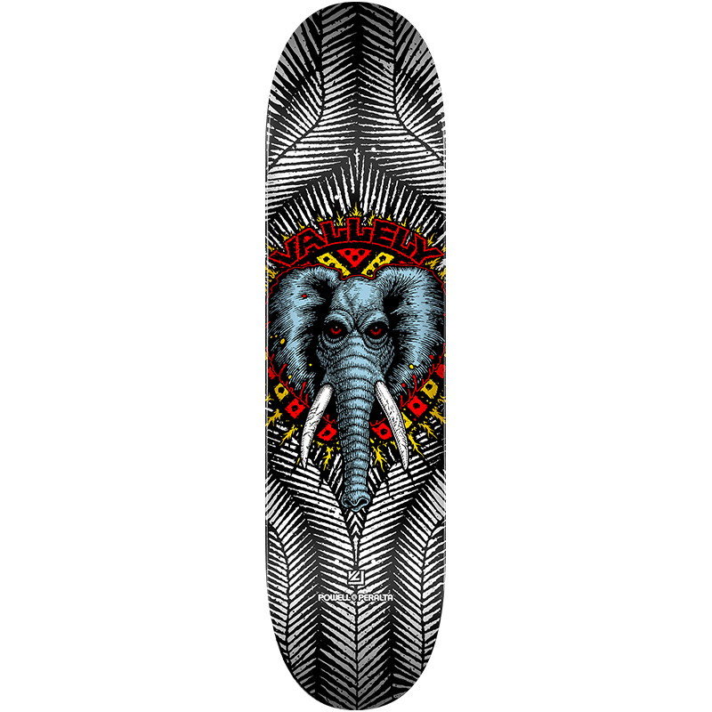 Powell Peralta Vallely Elephant Skateboard Deck White 8.0 Powell Peralta Vallely Elephant Skateboard Deck White 8.0