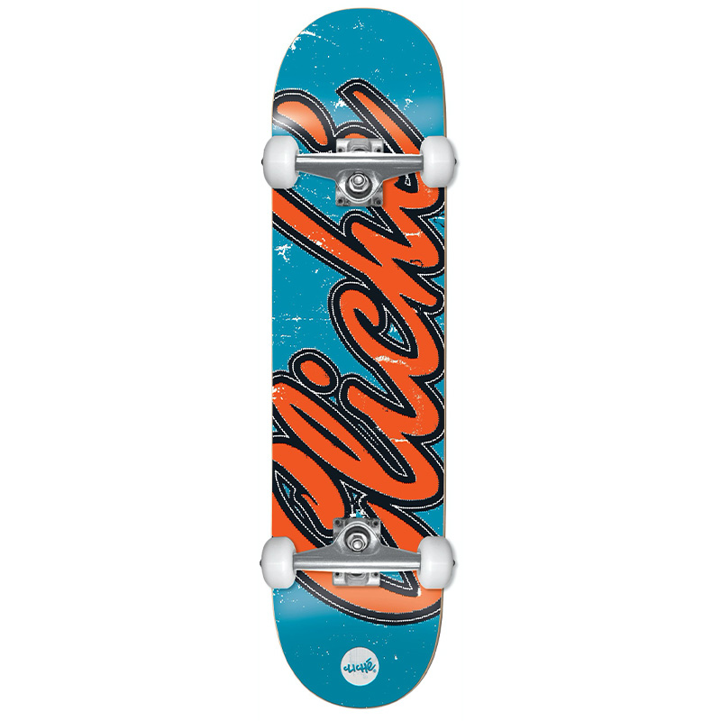 Clich��� Old Logo First Push Complete Skateboard Blue/Orange 8.0
