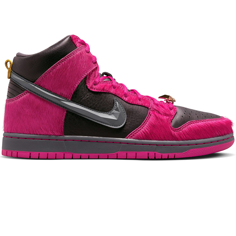 Nike SB Dunk High x Run The Jewels Active Pink/Black/Metallic Gold