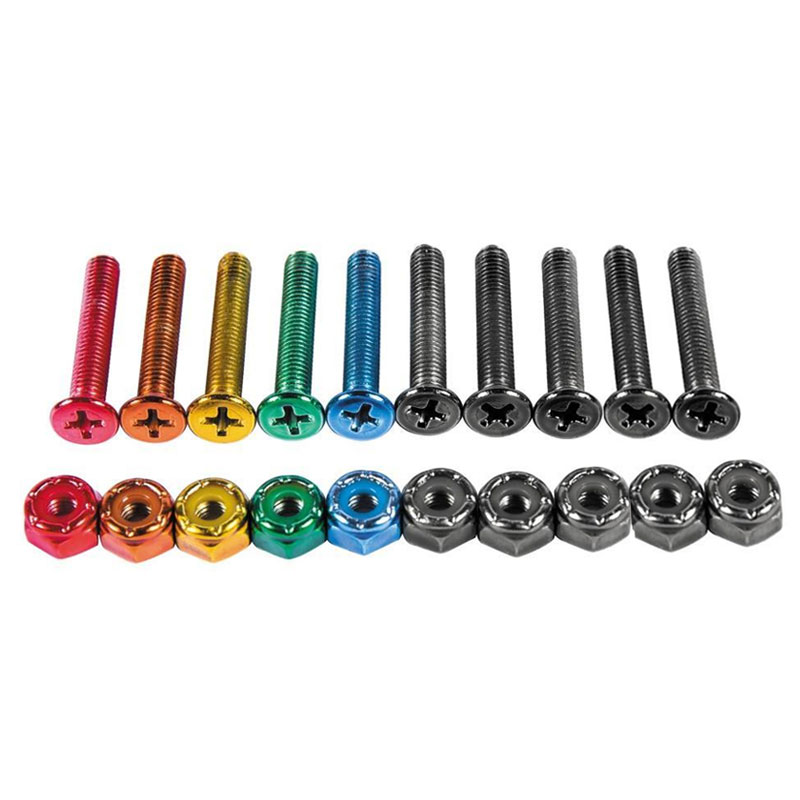 Enjoi Little Buddies Anodized 7/8 Inch Bolts Multi