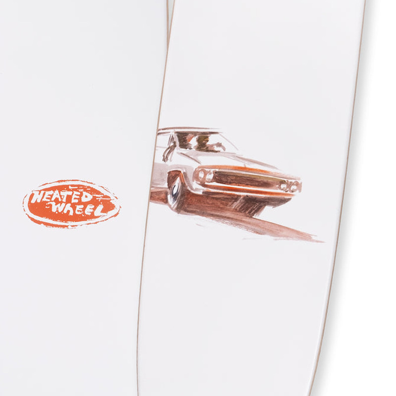 The Heated Wheel Charger Polarizer Skateboard Deck 6.0 The Heated Wheel Charger Polarizer Skateboard Deck 6.0