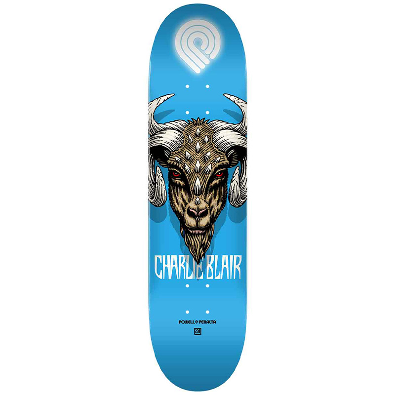 Powell Peralta Charlie Blair Goat 2 Skateboard Deck Shape 242 8.0