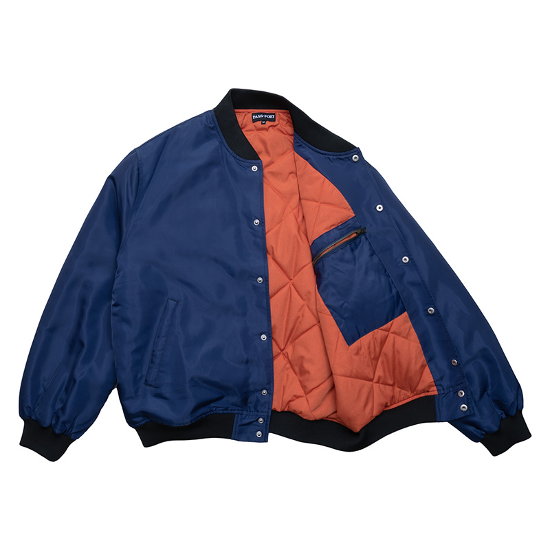 Pass Port Gardening Satin Jacket Navy Pass Port Gardening Satin Jacket Navy
