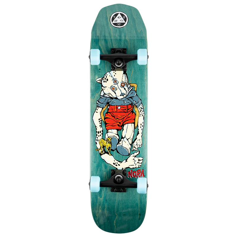 Welcome Teddy Nora Complete Skateboard Teal 7.75