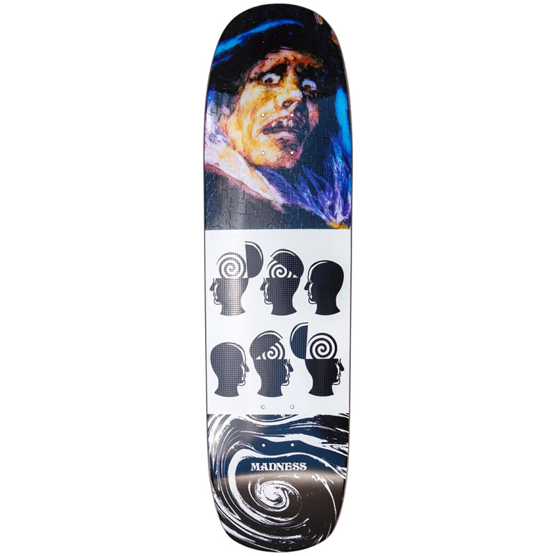 Madness Mind Control Super Sap R7 Skateboard Deck Black/White 8.375 Madness Mind Control Super Sap R7 Skateboard Deck Black/White 8.375