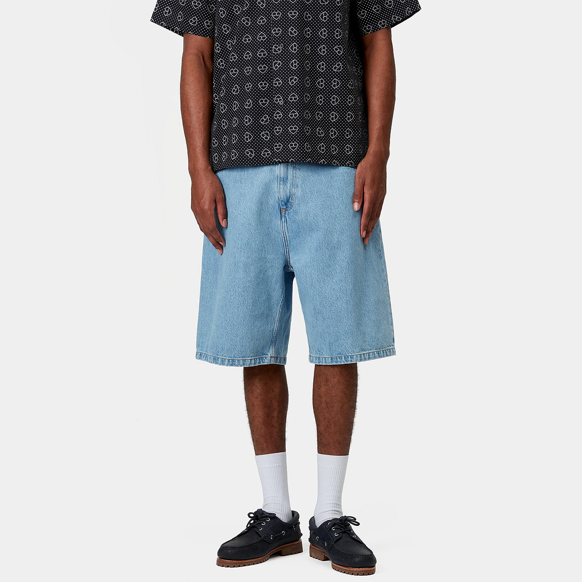 Carhartt WIP Brandon Short Blue Stone Bleached Carhartt WIP Brandon Short Blue Stone Bleached