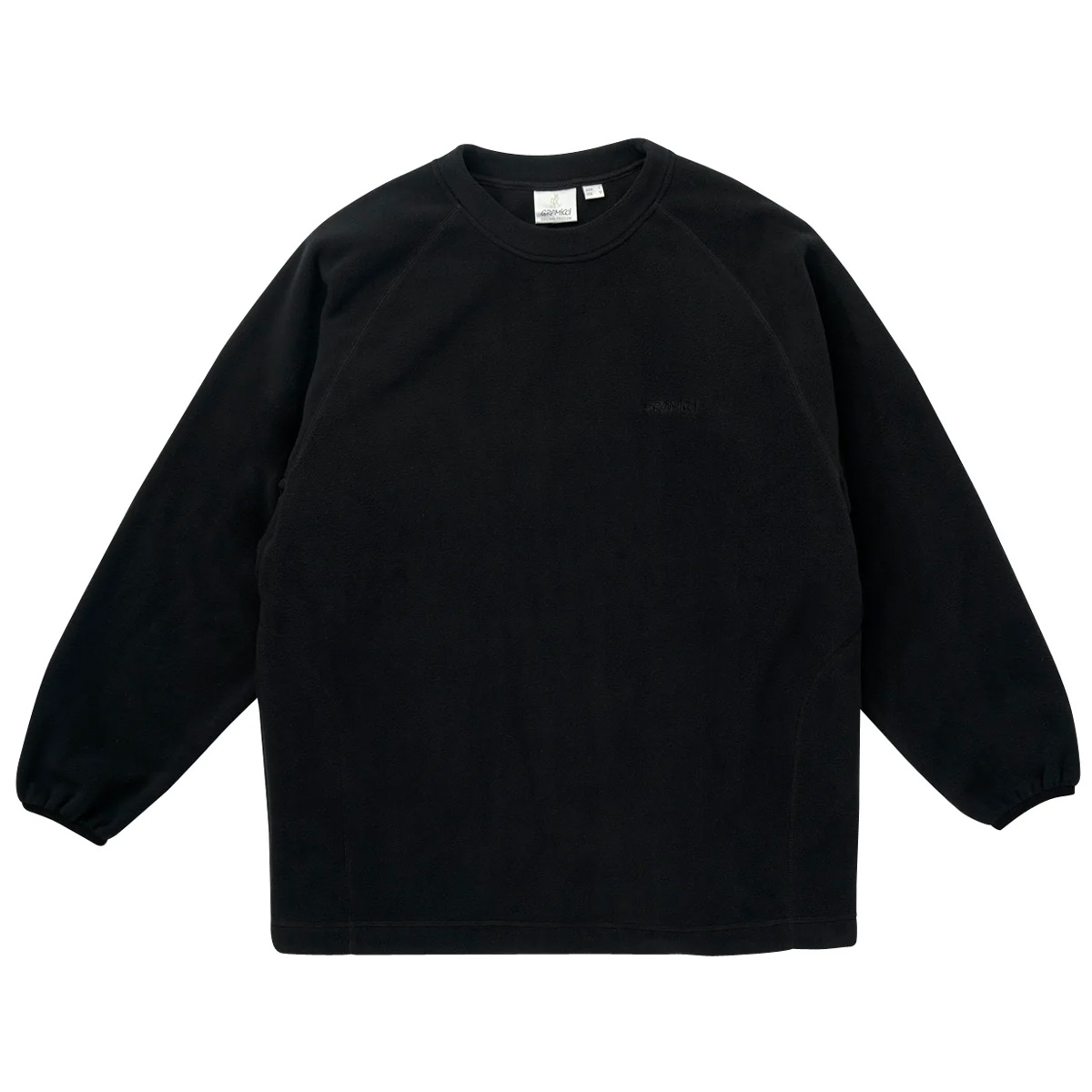 Gramicci Fleece Raglan Crewneck Sweater Black Gramicci Fleece Raglan Crewneck Sweater Black