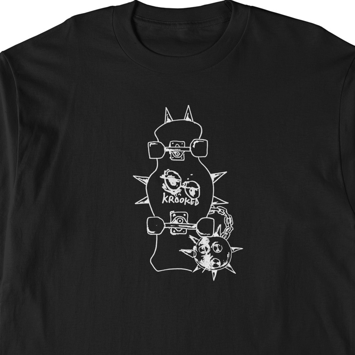 Krooked Mace Longsleeve T-Shirt Black/White Krooked Mace Longsleeve T-Shirt Black/White