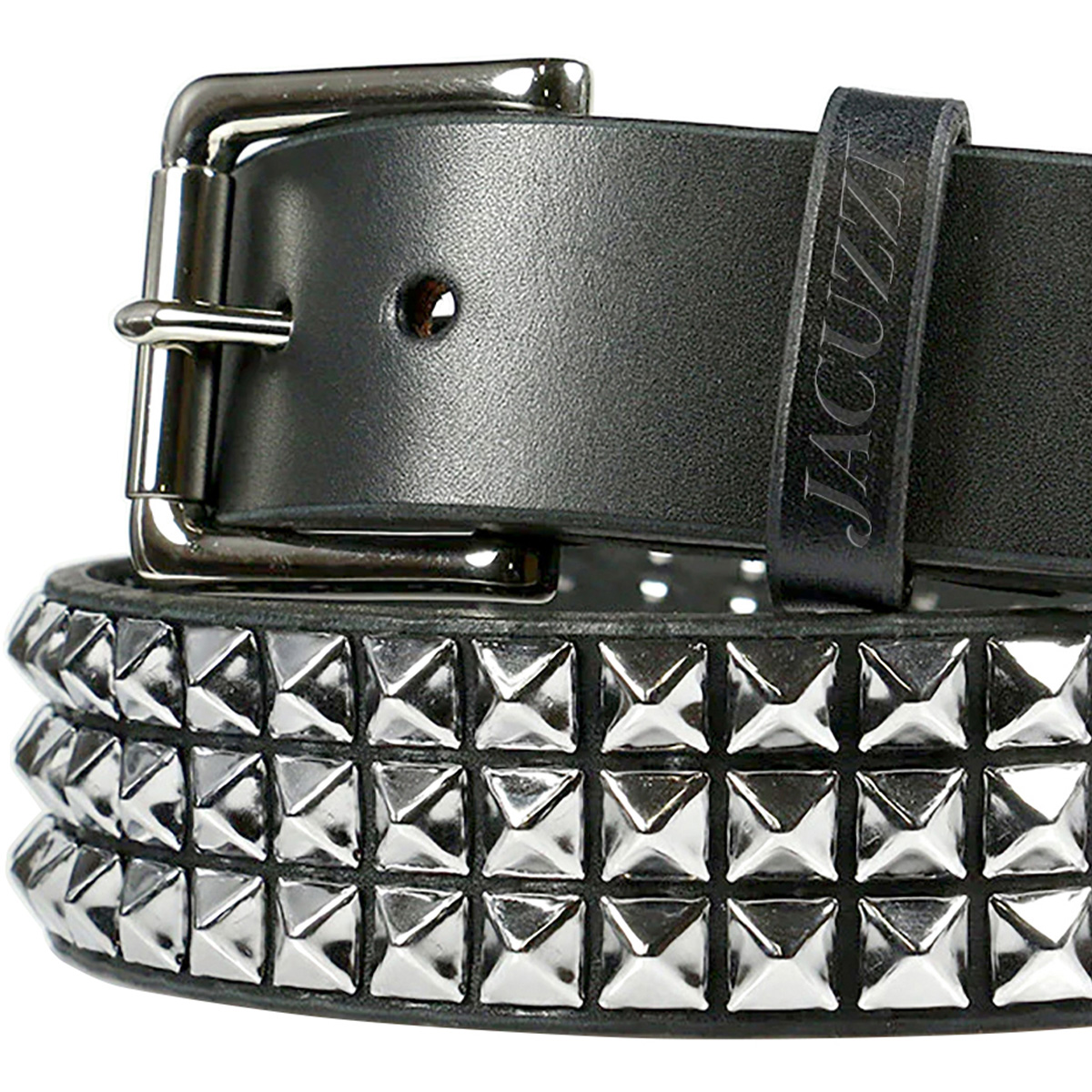 Jacuzzi PU Leather Studded Belt 32-38 Black