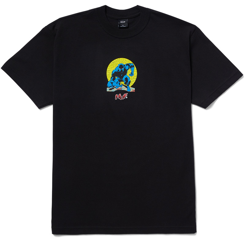 HUF X Avengers Night Prowling T-Shirt Black HUF X Avengers Night Prowling T-Shirt Black