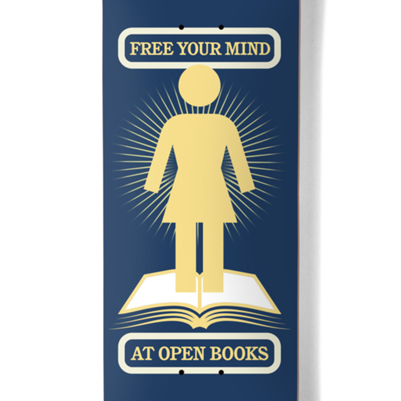 Girl Bennett Open Books One Off Skateboard Deck 8.0 Girl Bennett Open Books One Off Skateboard Deck 8.0