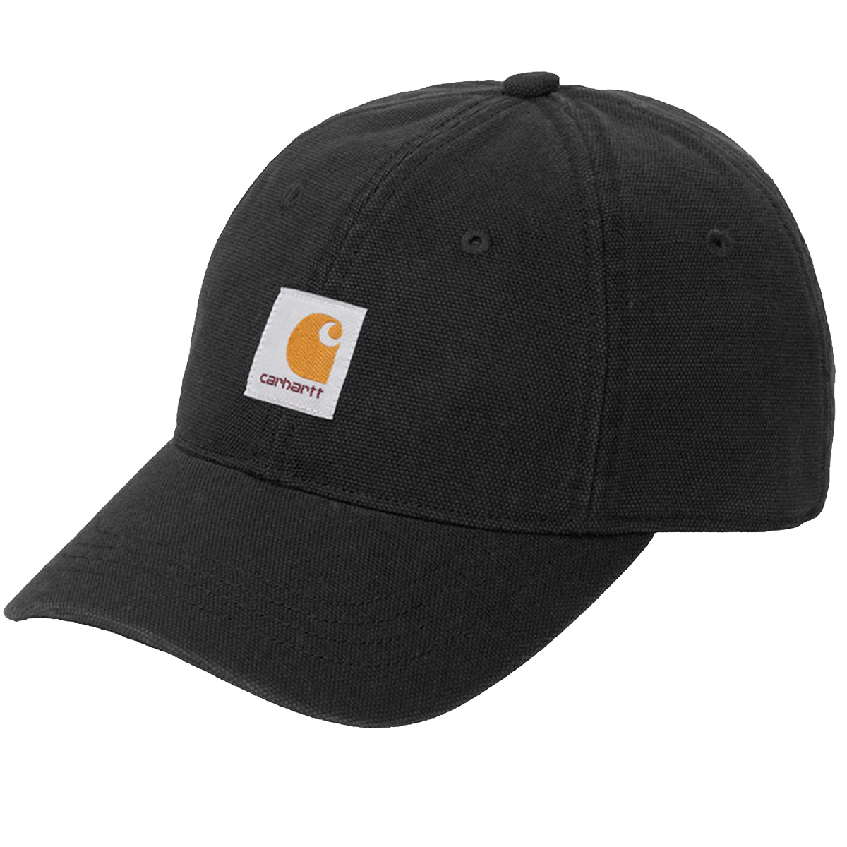 Carhartt WIP Selby Canvas Cap Black Stone Washed Carhartt WIP Selby Canvas Cap Black Stone Washed