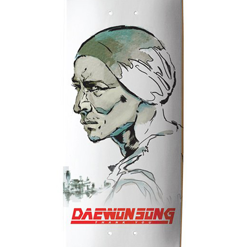 Thank You Daewon Song Solid Skateboard Deck White 8.25