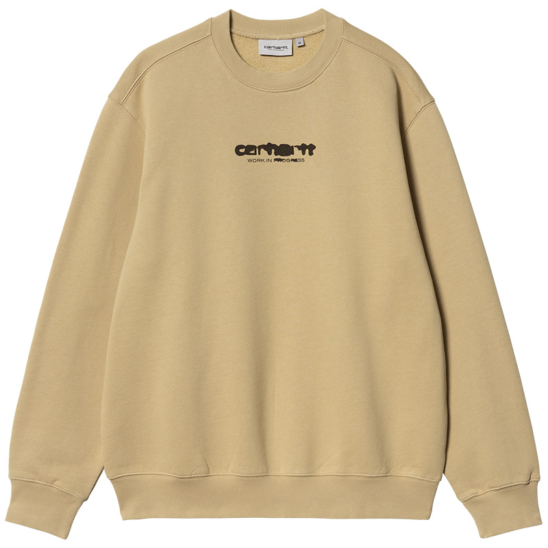 Carhartt WIP Ink Bleed Sweater Sable/Tobacco Stone Washed Carhartt WIP Ink Bleed Sweater Sable/Tobacco Stone Washed