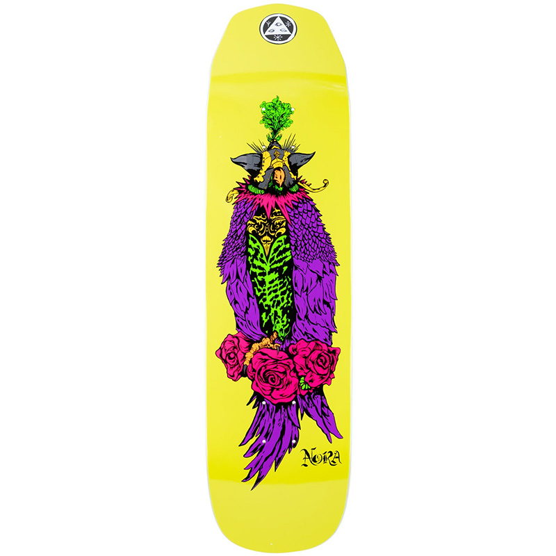 Welcome Nora Peregrine On Wicked Princess Skateboard Deck Neon Yellow 8.125