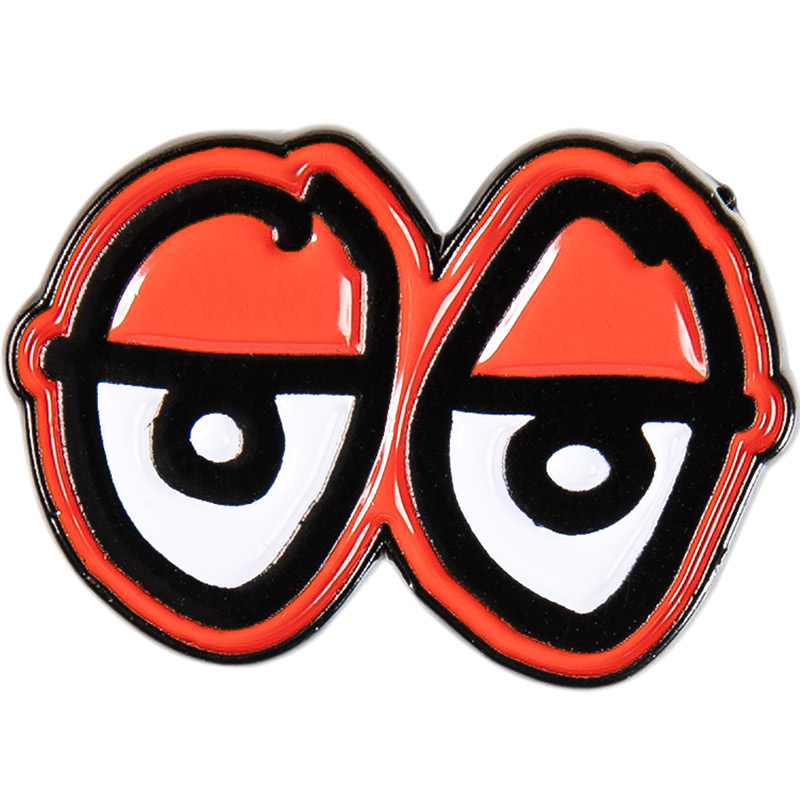Krooked Eyes Lapel Pin Red