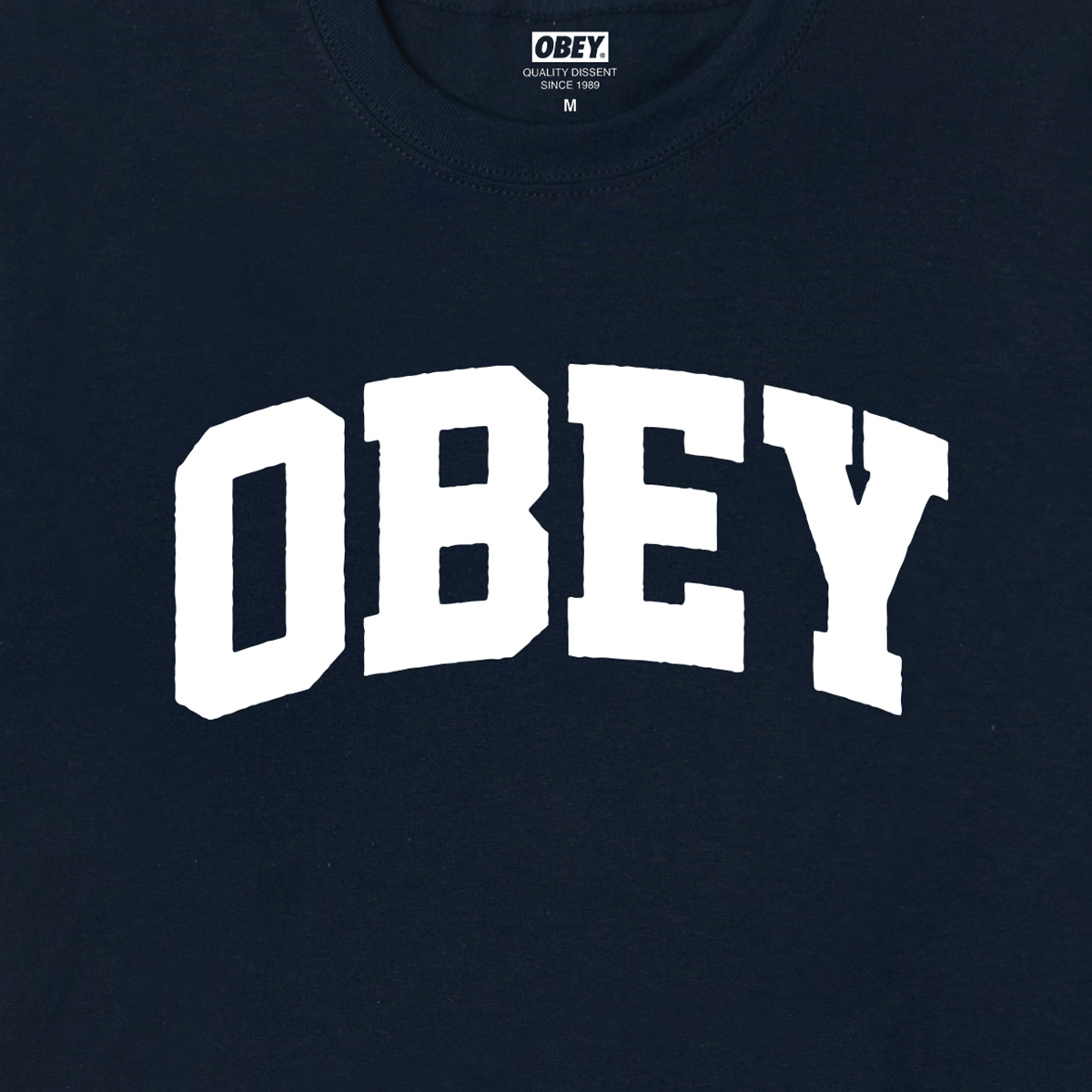 Obey Collegiate T-Shirt Navy