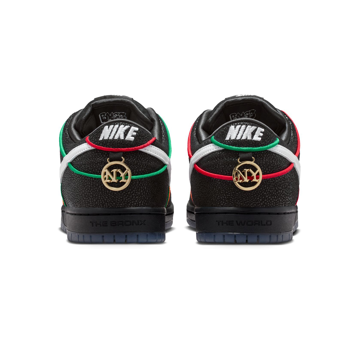 Nike SB Dunk Low Pro x Bronx Girls Skate Black/White-Challenge Red-Total Orange