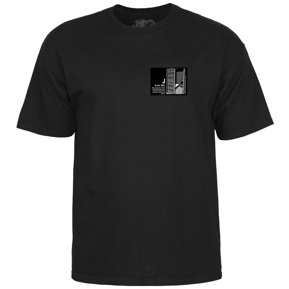 Powell Peralta Chris Senn Police T-shirt Black Powell Peralta Chris Senn Police T-shirt Black