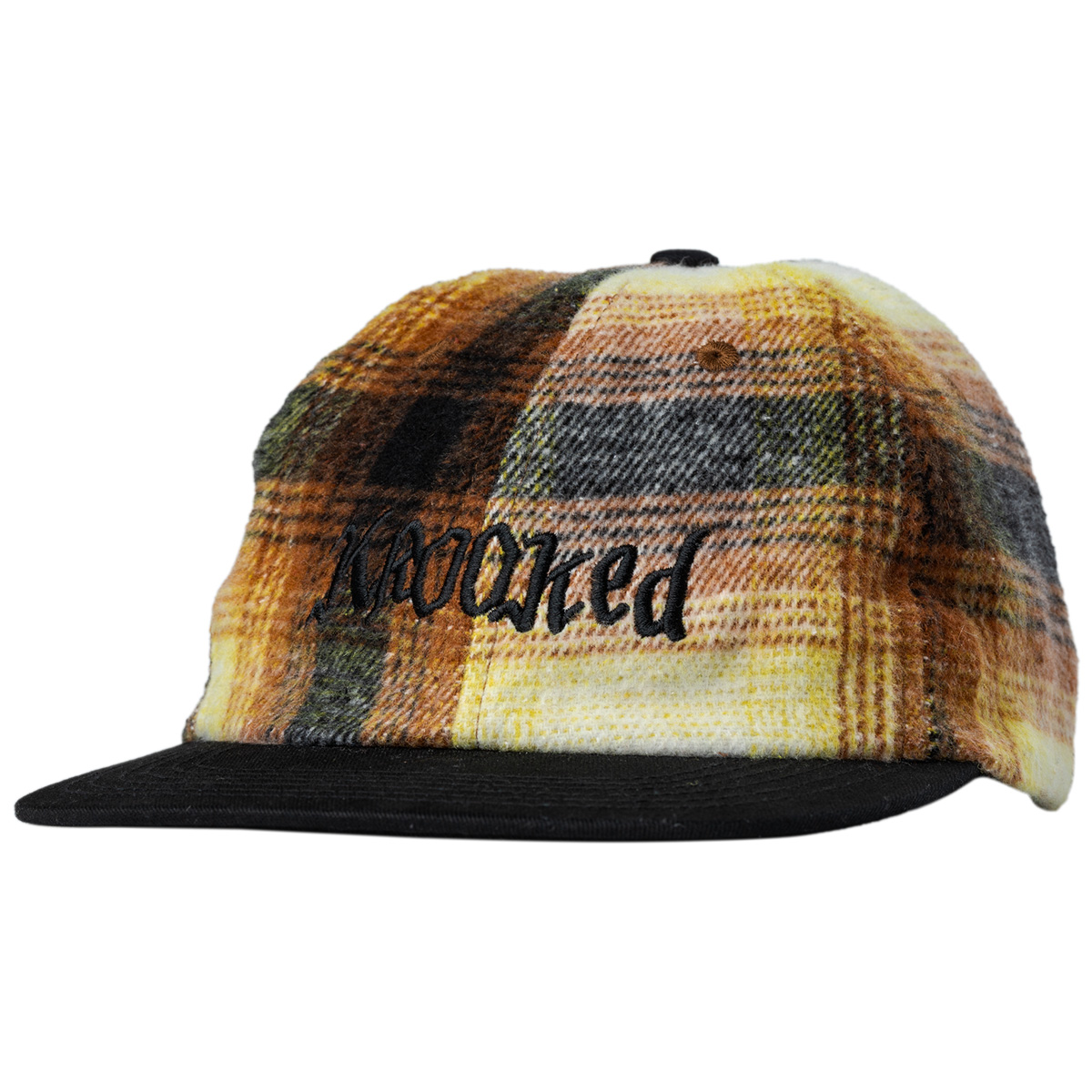 Krooked Strapback Double Ok Script Black/Flannel
