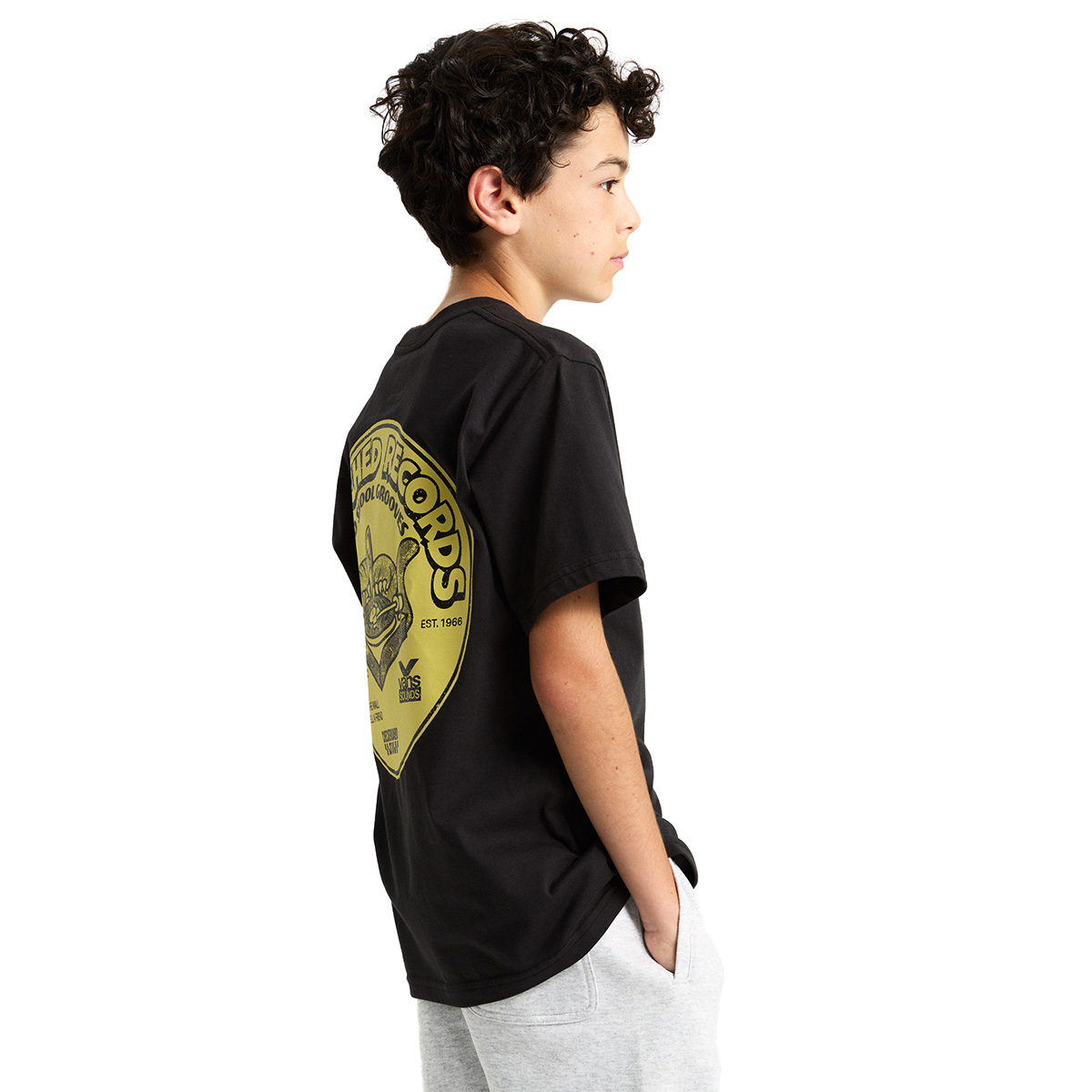 Vans Kids By Scratched Records T-Shirt Black