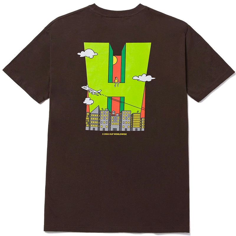 HUF City H T-Shirt Chocolate
