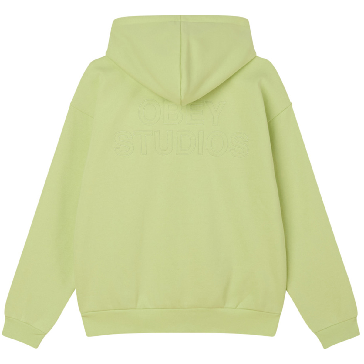 Obey Studios Extra Heavy Hooded Sweater Shadow Lime