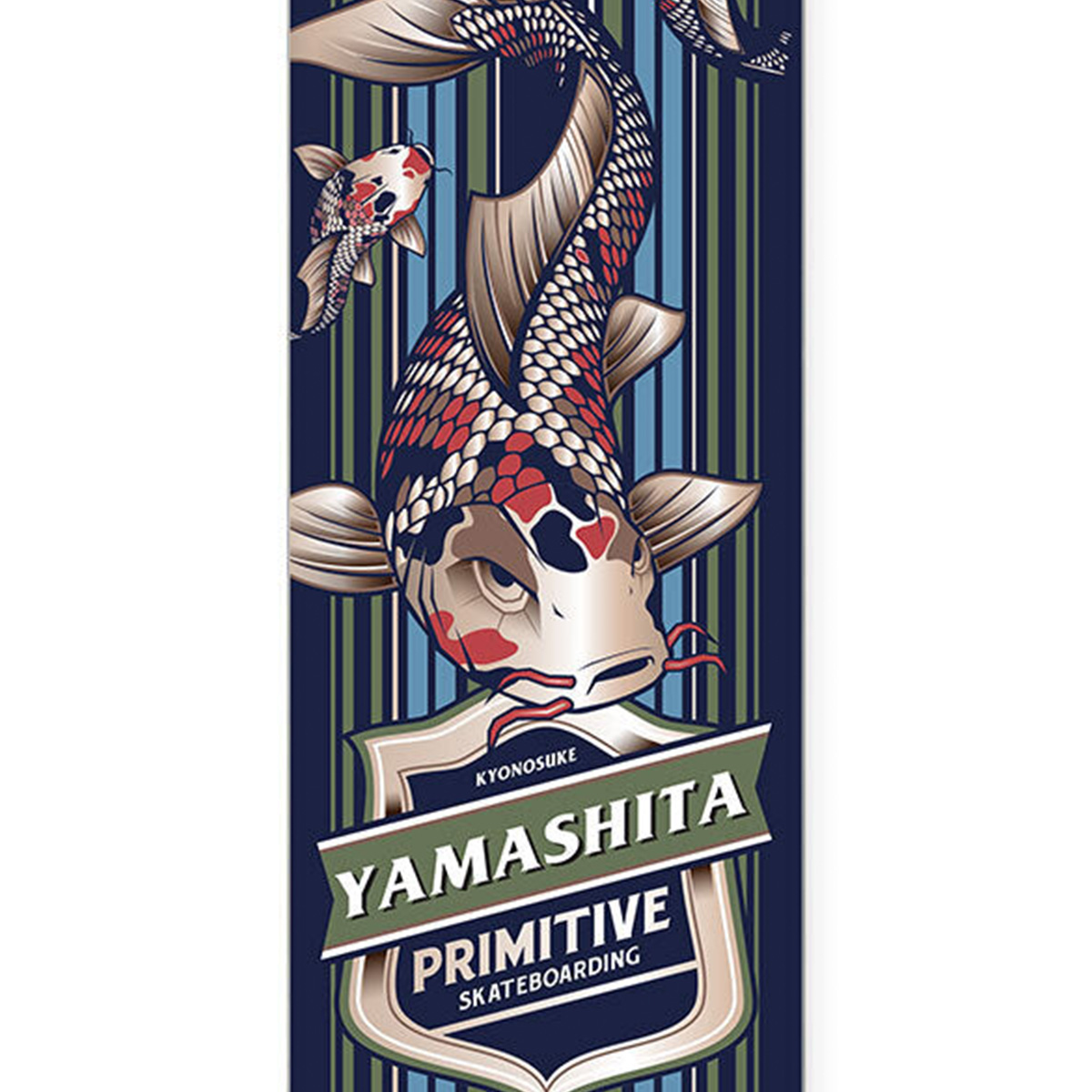 Primitive Yamashita Koi Pro Animal Skateboard Deck Navy 8.25