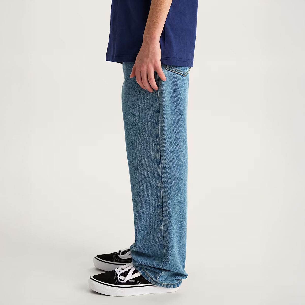 Vans Kids Check-5 Loose Denim Pant Stonewash/Blue