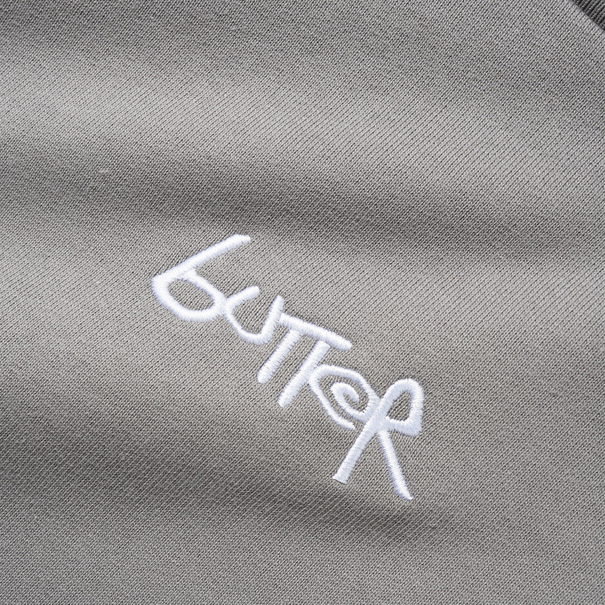 Butter Goods Tread Crewneck Sweater Concrete/Moss