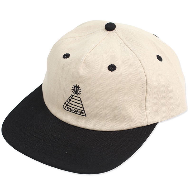 Theories Scribble Herringbone Twill Snapback Hat Bone