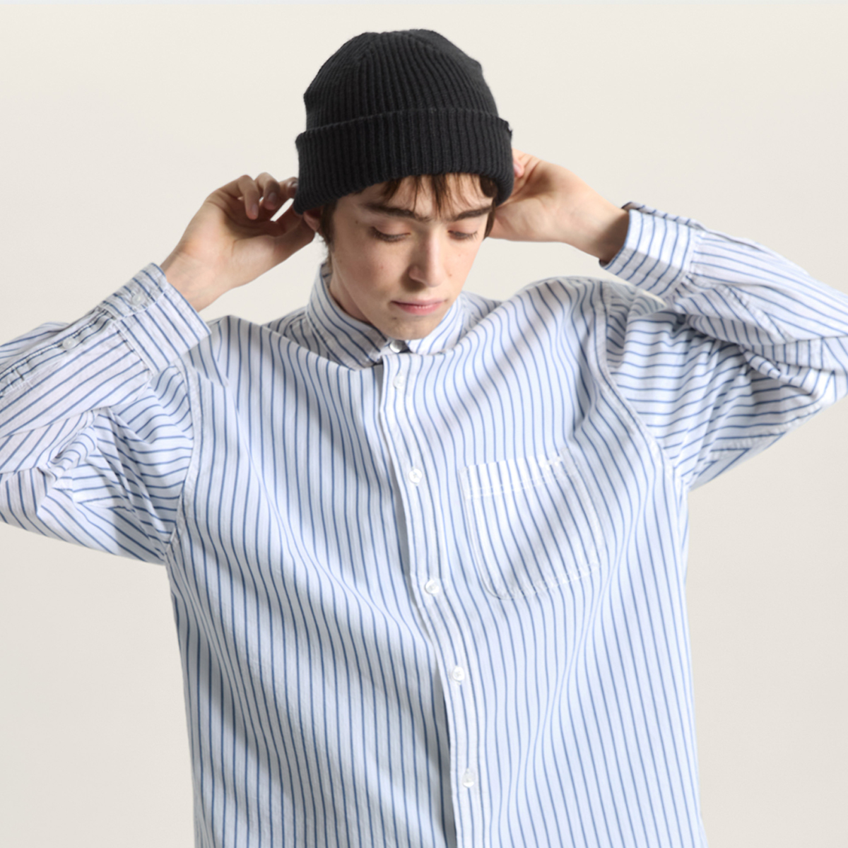 Vans Dobby Stripe Longsleeve Shirt White