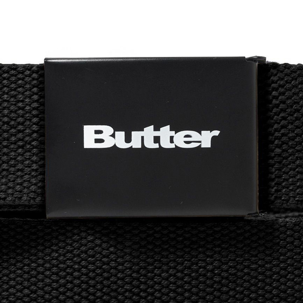 【BUTTER GOODS】 Logo Woven Belt, Black Butter Goods Equipment Woven Belt Black - Coureur Goods
