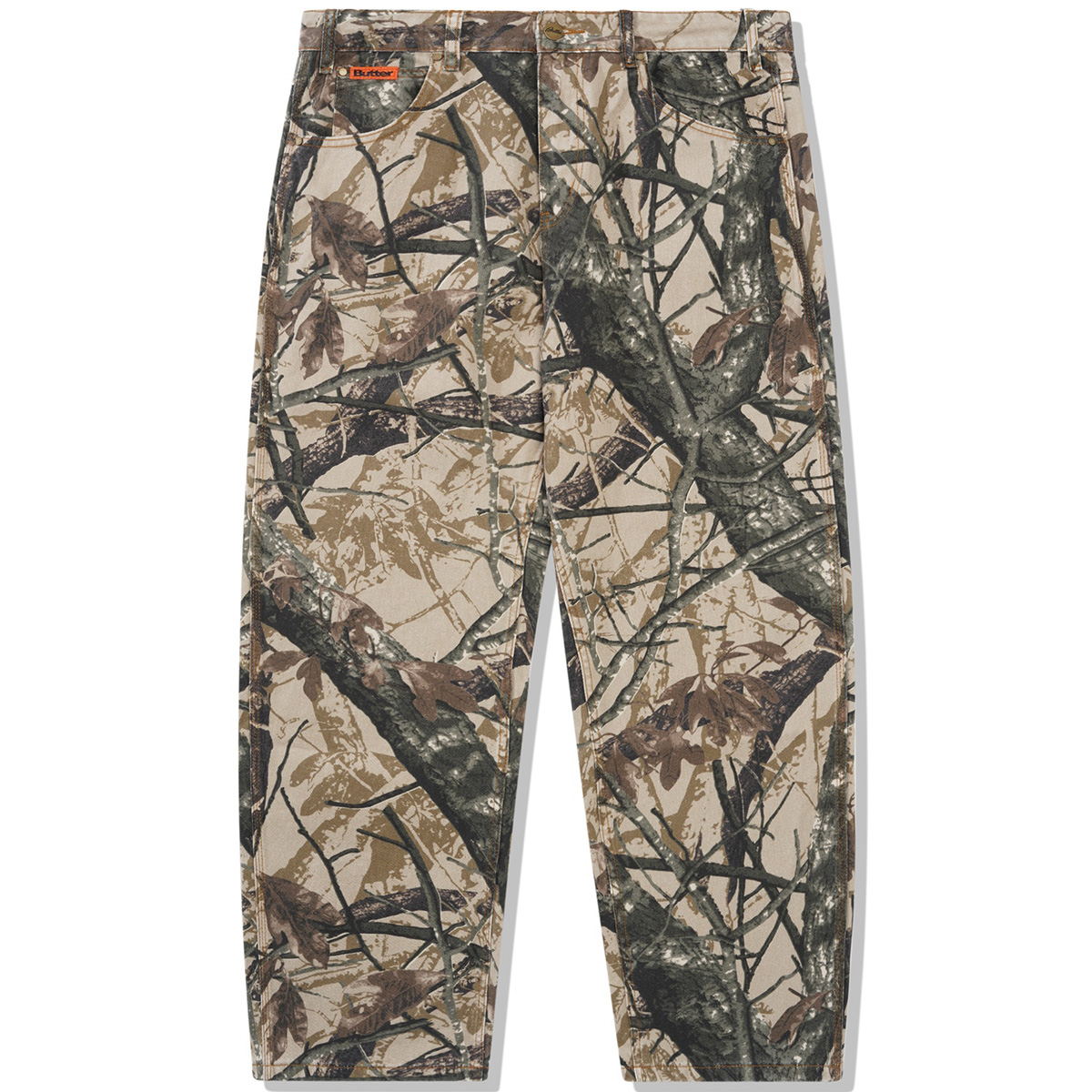 Butter Goods Foliage Camo Denim Jeans Tan Butter Goods Foliage Camo Denim Jeans Tan