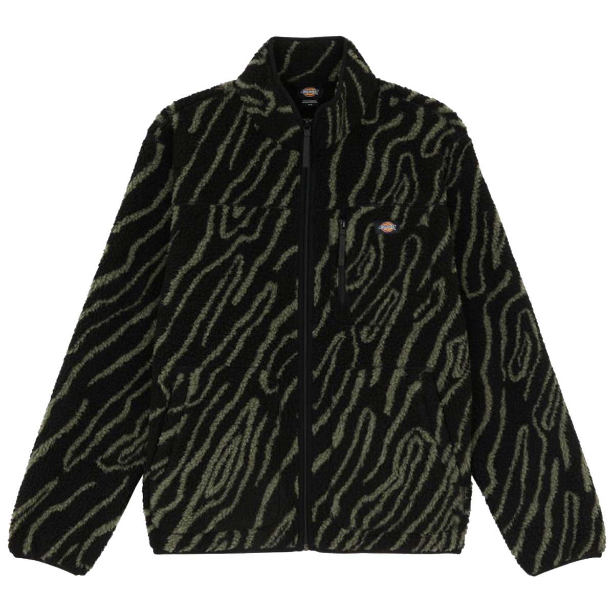 Dickies Mount Hope Fleece Jacket Printed Black Dickies Mount Hope Fleece Jacket Printed Black