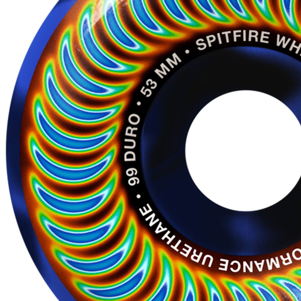Spitfire Formula Four Radioactive Classic Wheels Black/Blue Swirl 99D 53mm Spitfire Formula Four Radioactive Classic Wheels Black/Blue Swirl 99D 53mm