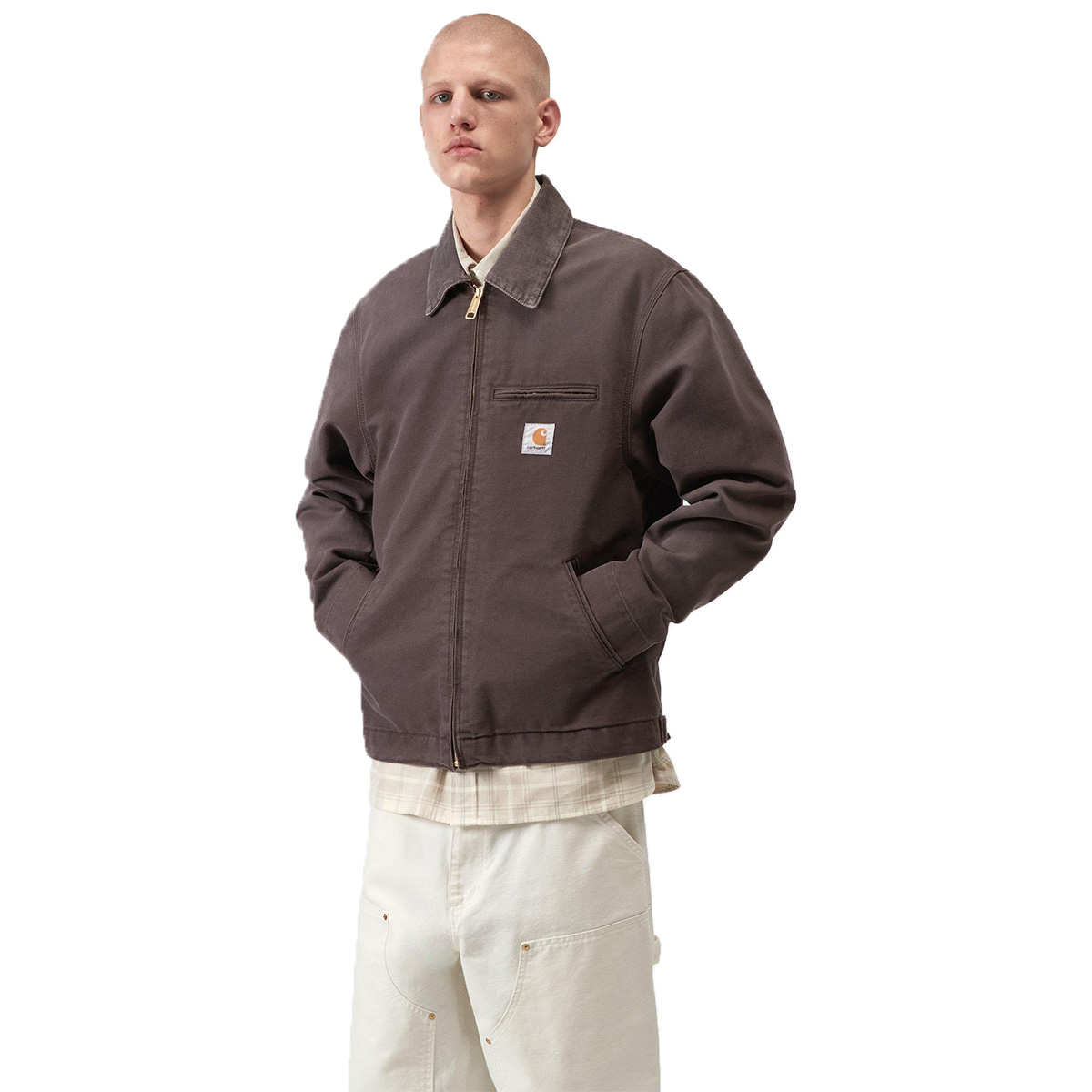 Carhartt WIP Detroit Jacket Shale/Shale Stone Canvas
