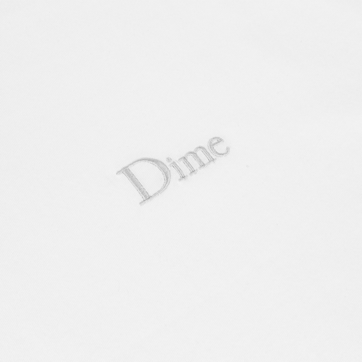 Dime Classic Small Logo LS T-Shirt White