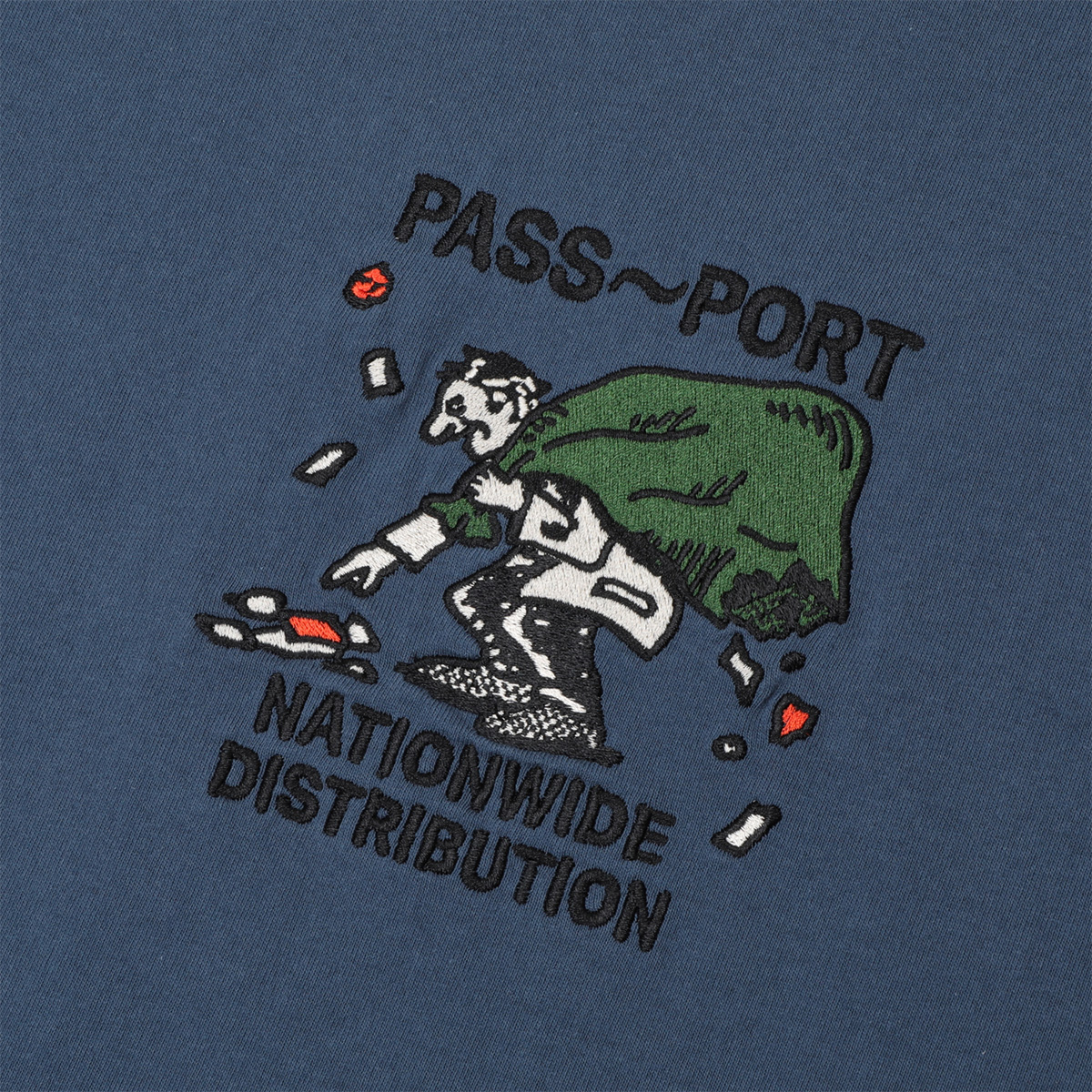 Pass Port Distribution T-Shirt Harbour Blue