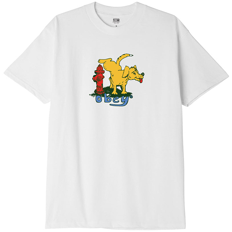 Obey Hydrant T-Shirt White Obey Hydrant T-Shirt White